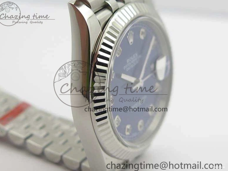 MiroTime 0325 SoftTouch DateJust 228238 SS Noob 1:1 Best Edition Blue Dial Diamond On Jubilee Bracelet A 3498